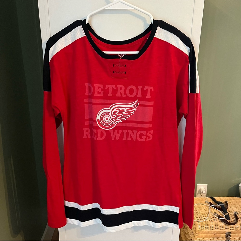 Detroit Red Wings Kids Long Sleeve Shirt - Red